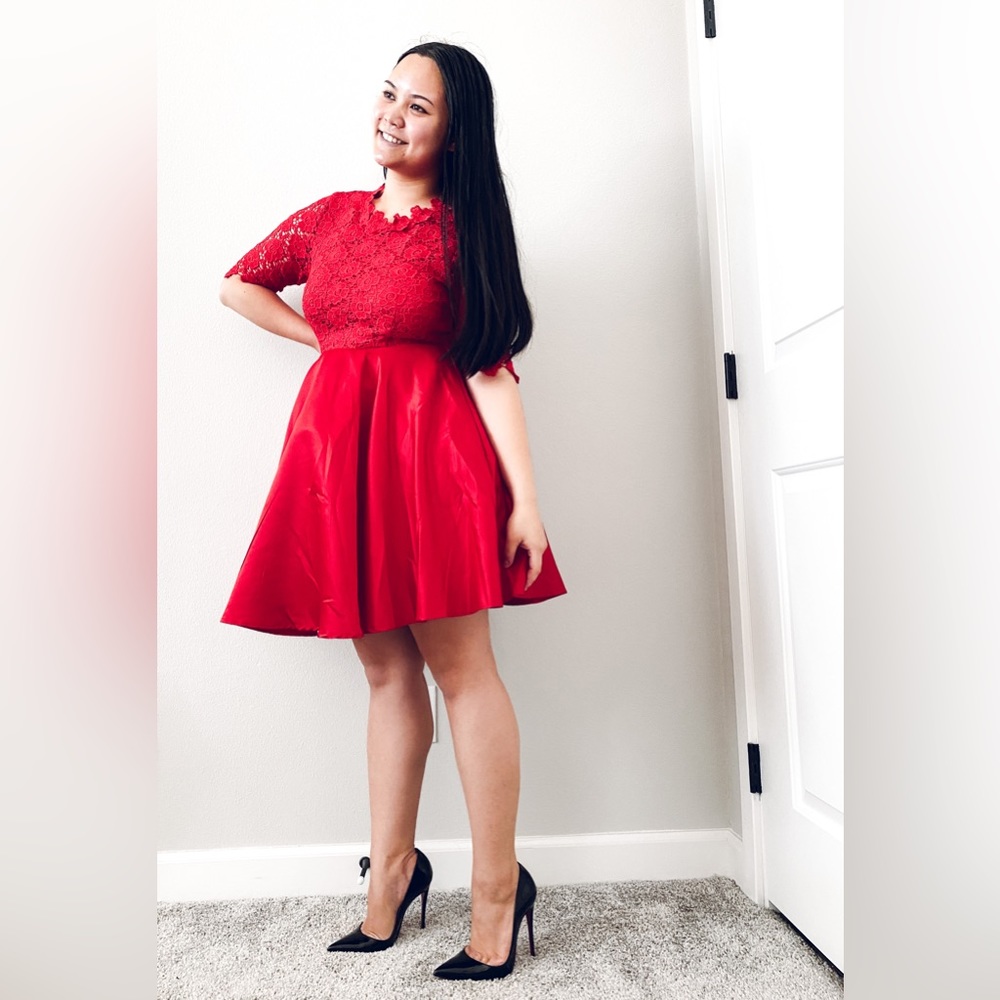 Red Lace dress
